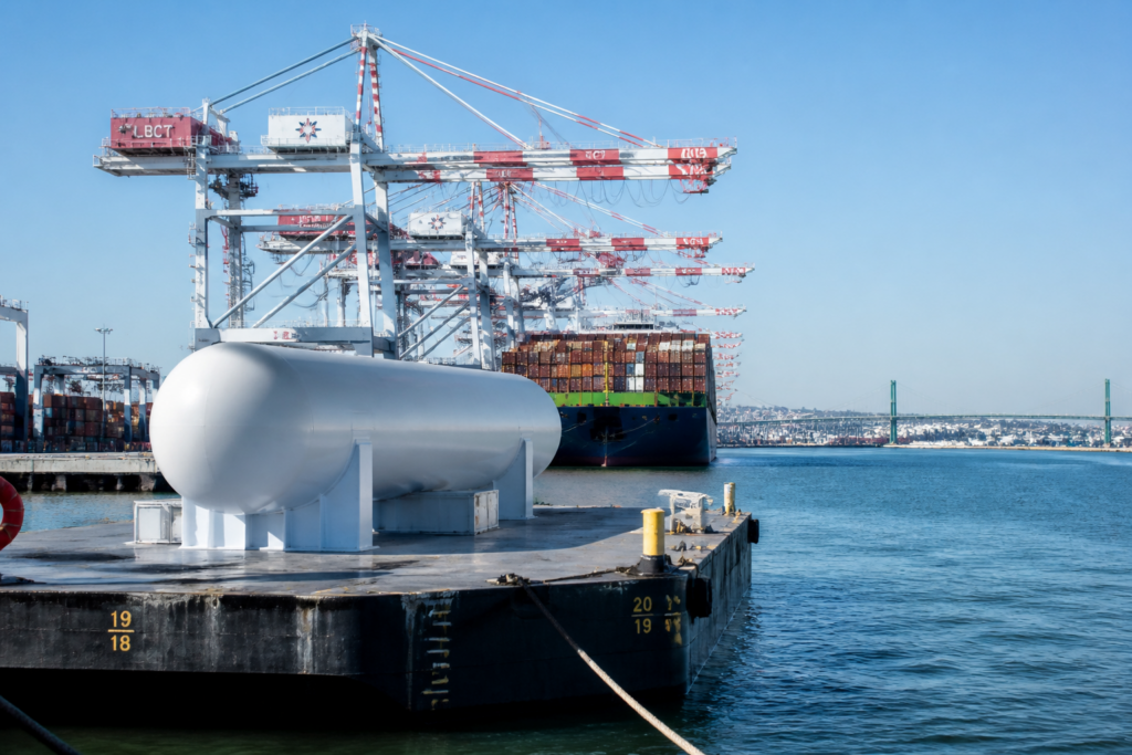 Bluecore Energy: SMR reactors on barges at the Port of Long Beach